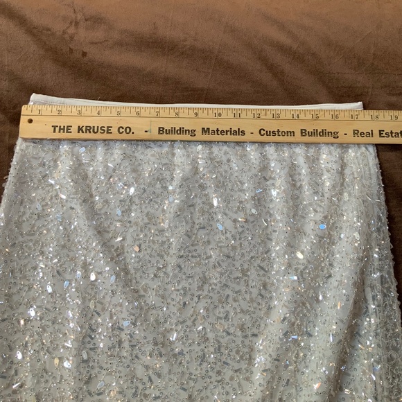 Zara White w/ silver skirt Sz L - Picture 5 of 10